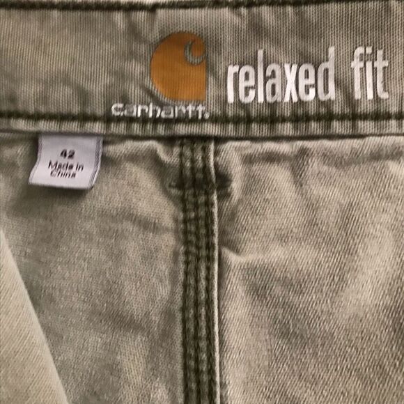 Carhartt light olive relaxed fit cargo shorts 42 - Picture 5 of 6